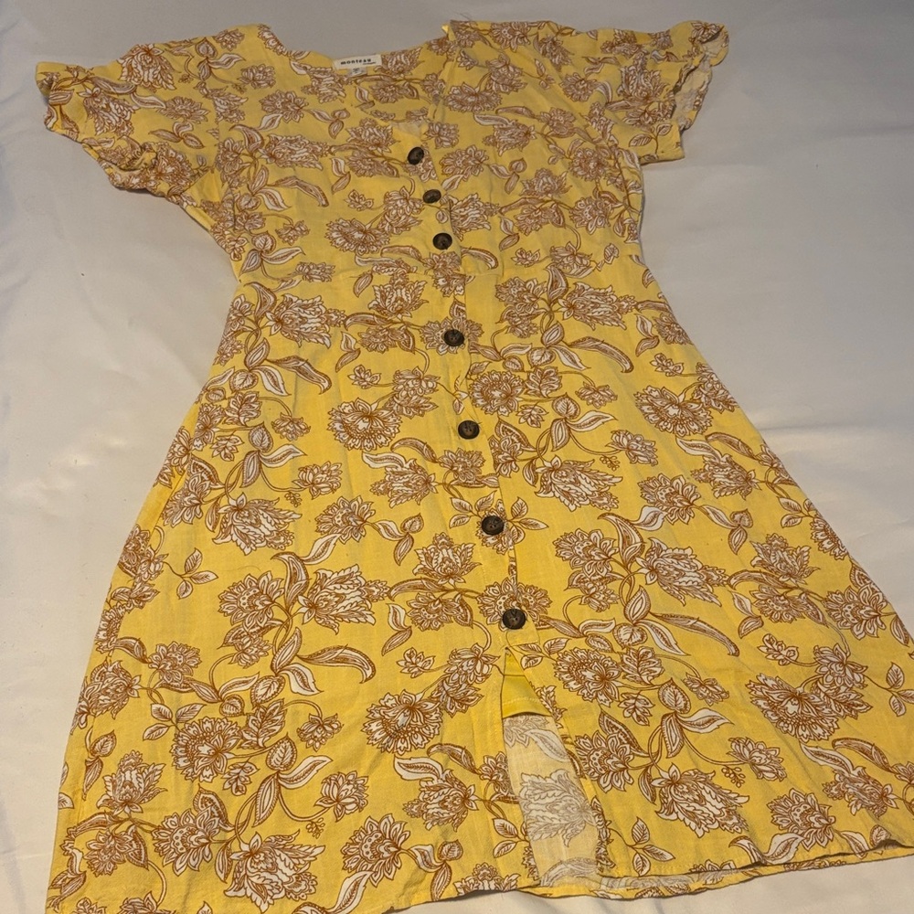 Monteau Yellow Floral Top